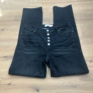 CAbi Black Straight Leg Women's Jeans